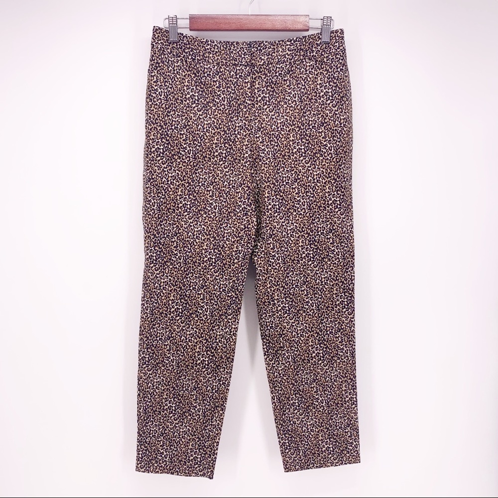 White House Black Market Cheetah Print Ankle Pants C13